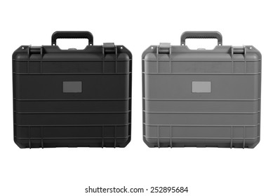black and gray suitcase for travalling
