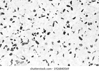 Black and  gray terrazzo old floor seamless patterns abstract for background	