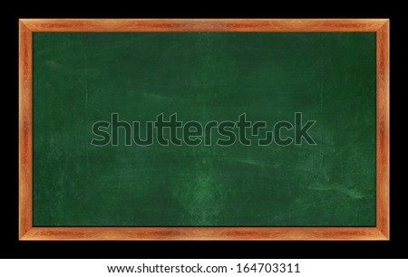 black Green chalk board . (with clipping work path)