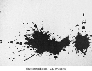 black grunge ink splash and drops wallpaper
