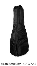 Black Guitar Case On A White Background