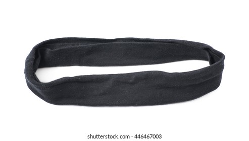 Black Hair Band Isolated Over The White Background