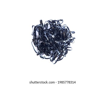 Black Hair Band On A White Background