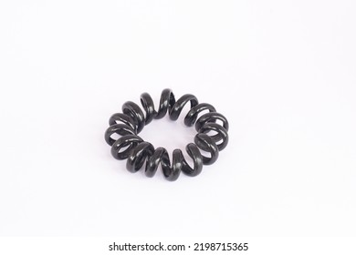 Black Hair Band On A White Background