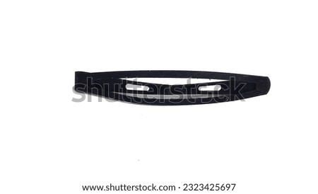 a black hair clip, on a white background or isolated
