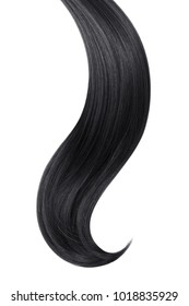 Black Hair Isolated On White