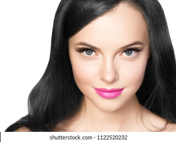 bright pink lipstick dark skin