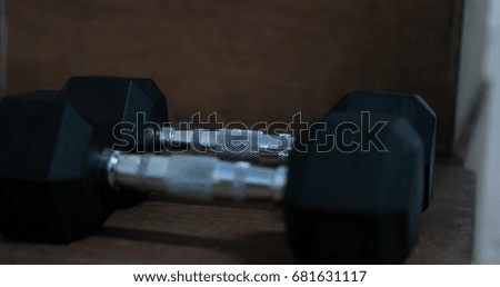black Hand weights at the gym