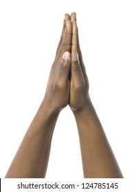 Black Hands In Praying Gesture