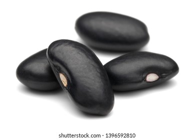 Black haricot beans isolated on white background - Shutterstock ID 1396592810