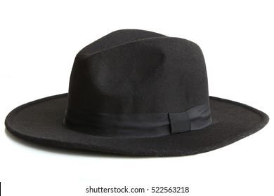 Black Hat Isolated On White Background