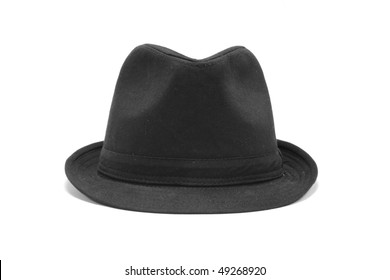 Black Hat On The White Background