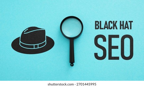 Black Hat SEO is shown using the text. Improve Your SEO Ranking