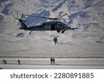 Black hawk helicopter UH-60 in flight