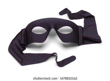 Black Hero Mask Isolated On White Background.