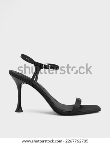 black hight heels so pretty with rope, look confident with hight heekls