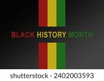 Black history month celebrate. Vector illustration design graphic Black history month. February 2024.