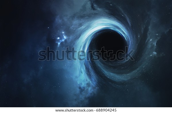 Black hole. Abstract space wallpaper. Universe\
filled with stars