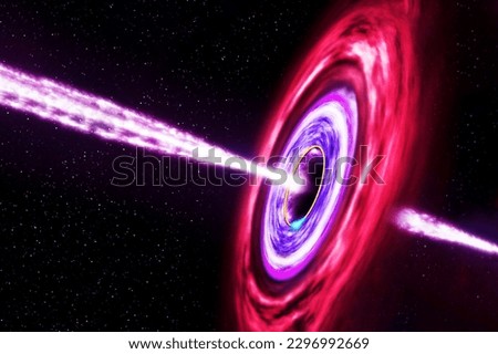 A black hole in deep space. Elements of this image furnished NASA. High quality photo