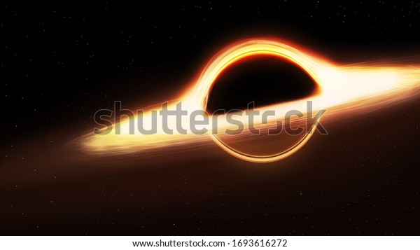 black hole and a disk of glowing plasma.
Supermassive singularity in outer space, end of the evolution of
supermassive stars, or core of a
galaxy