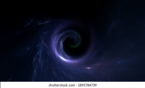 Black Hole, Science Fiction Wallpaper. Beauty Of Deep Space. Colorful Graphics For Background, Like Water Waves, Clouds, Night Sky, Universe, Galaxy, Planets, 