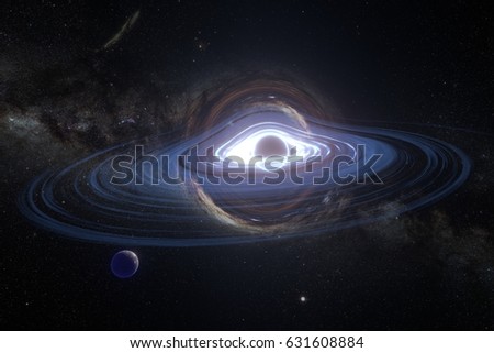 Black hole system. Elements of this image furnished by NASA