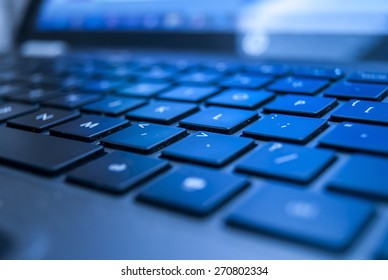 Black Illuminated Laptop Keyboard