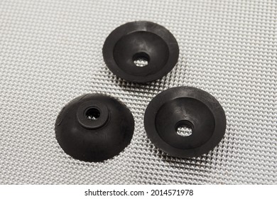 Black Industrial Vacuum Machine Suction Cups.