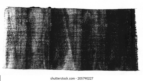 Black Ink Texture On White Background