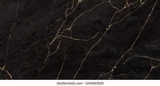 Black Italian Marble Texture High Gloss