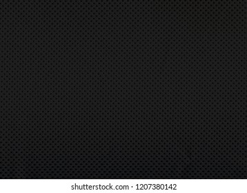 Black Jersey Fabric Texture Background.