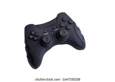 Black Joypad Isolated On White Background Stock Photo 1647330208 ...