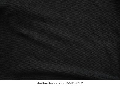 Black Jumper Fabric Close Up