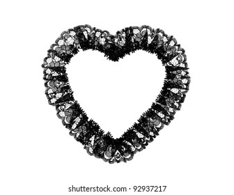 Black Lace Heart