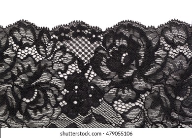 Black Lace, Isolate On A White Background