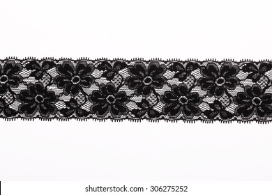 Similar Images, Stock Photos & Vectors of black lace on white