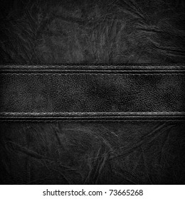 Black Leather Background