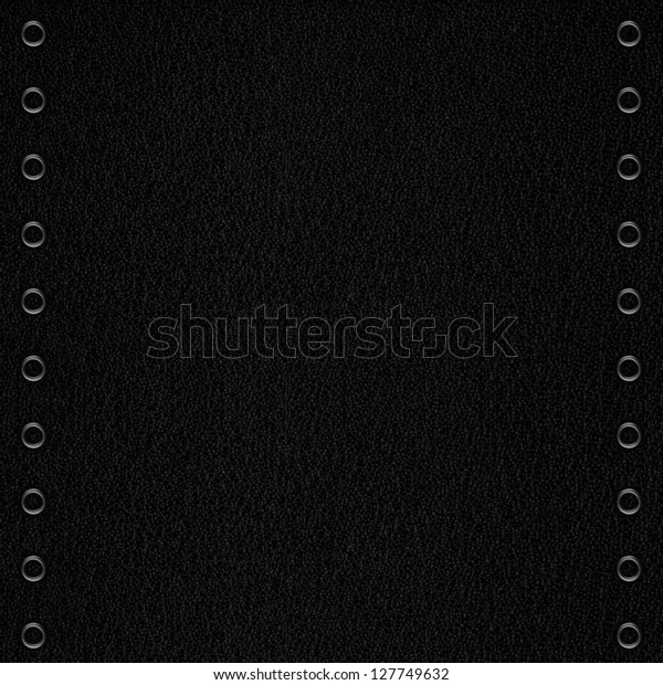 Black Leather Background Black White Grain Stock Photo 127749632