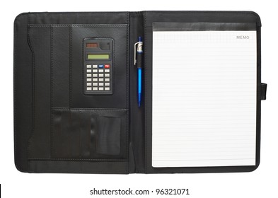 Black Leather Folder