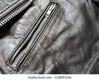 Black Leather Jacket Texture Stock Photo (Edit Now) 1138391246 ...