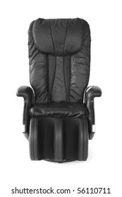 Black Leather Shiatsu Massage Chair.