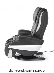 Black Leather Shiatsu Massage Chair.