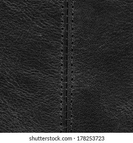 Black Leather Texture Stitch Stock Photo 178253723 | Shutterstock
