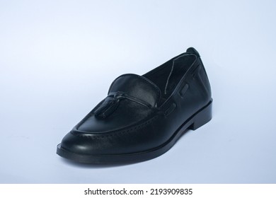 Black Leather Women Shoe Front