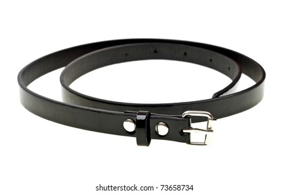 Black Leather Womens Belt Isolated On Stock Photo 73658734 | Shutterstock