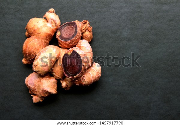 Black Leatherstyled Background Krachaidam Black Ginger Stock Photo Edit Now