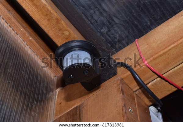 Black Light Sensor Corner Conservatory Ceiling Stock Photo Edit