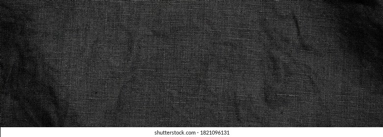 Black Linen Fabric Texture Black Cloth Stock Photo 1821096131 ...