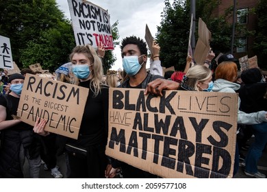 Black Lives Matter Protest In Front Of American Embassy - London - 07-06-2020