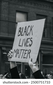 Black Lives Matter Sign Protest 